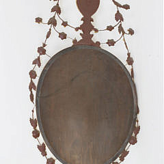 Sheraton Style Carved and Gilt Mirror, 20th Century