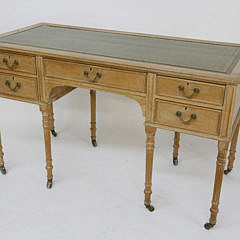English Sheraton Pine Writing Desk, 19th Century