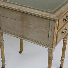 English Sheraton Pine Writing Desk, 19th Century