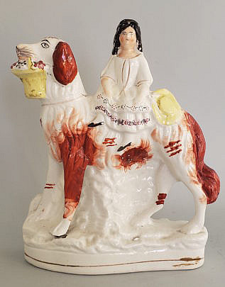 39615 Staffordshire Dog Woman A