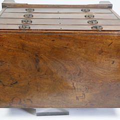 Chippendale English Oak Bachelor’s Chest of Drawers, circa 1800