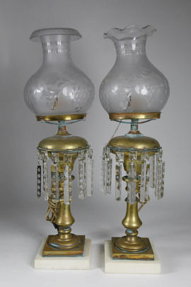 6-4800 Pair American Brass Argand Lamps A_MG_8887