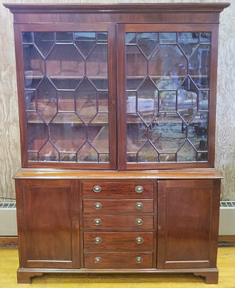 6-4940 Mahogany Breakfront A