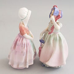 Two Royal Doulton Figurines, “Babie & Tootles”, circa 1930s