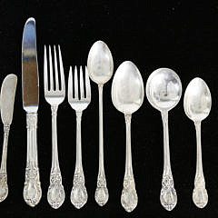 Lunt Sterling Silver Flatware Service in the “American Victorian” Pattern