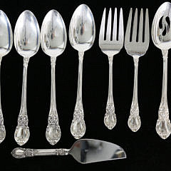 Lunt Sterling Silver Flatware Service in the “American Victorian” Pattern