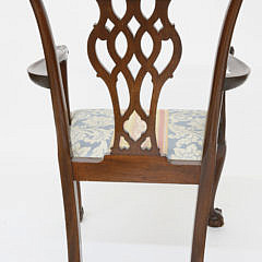 Set of Ten Centennial Chippendale Mahogany Dining Chairs, late 19th Century