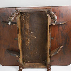 American Mahogany Drop Leaf Dining Table, circa 1840