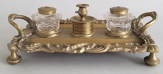 81-4133 Brass Inkwell A