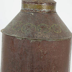 Tole Decorated Canister Lamp