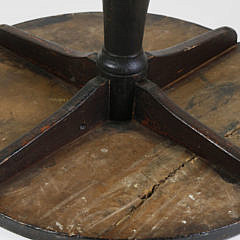 Continental Black Painted Artist Work Table, circa 1860-1870