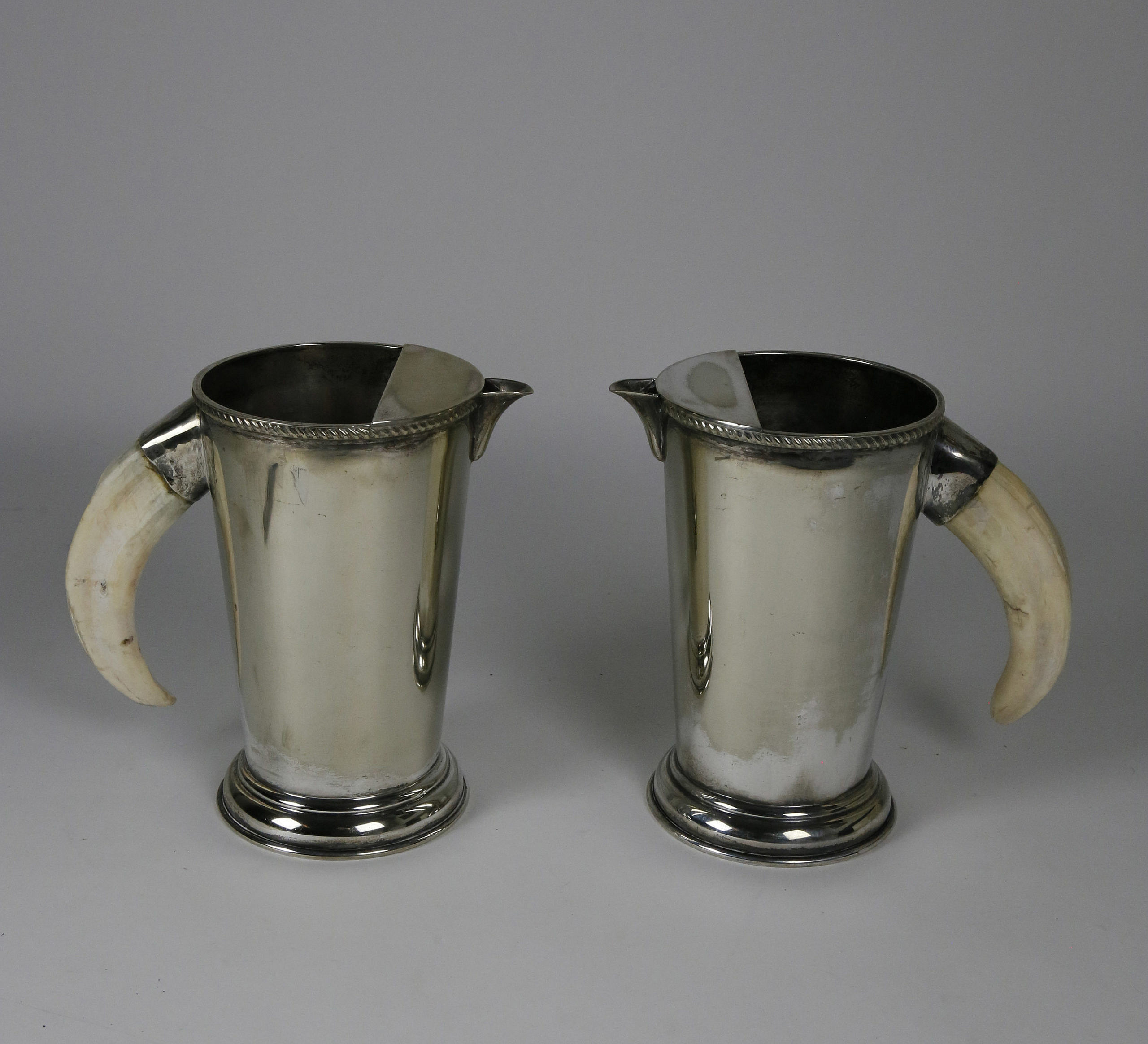 Pair of English Silver Plate Ice Water Pitchers - Pair of English ...