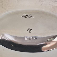 Pair of Stieff Sterling Silver Candlesticks