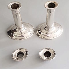 Pair of Stieff Sterling Silver Candlesticks