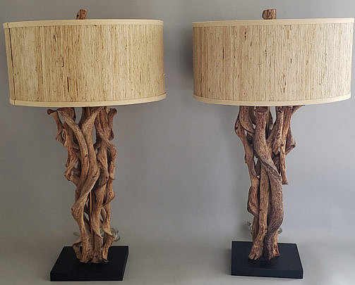 2402-955 Driftwood Lamps A