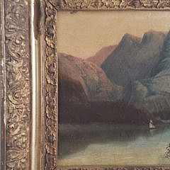 “Lake Como Italy” Oil on Canvas, 19th Century