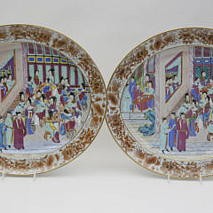 1-4905 Pair of Chinese Export Mandarin Platters A_MG_1478