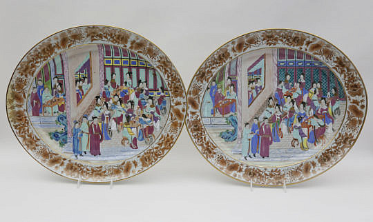 1-4905 Pair of Chinese Export Mandarin Platters A_MG_1478