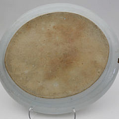 Pair of Chinese Export Porcelain Mandarin Palette Meat Platters, late 18th Century