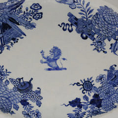 Pair of Chinese Export Armorial Porcelain Oval Meat Dishes, circa 1790