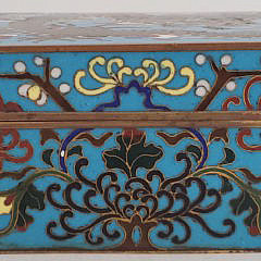 Antique Chinese Cloisonné Dragon Decorated Box