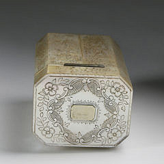 British Regency Carved and Engraved Mother of Pearl Sewing Box, circa 1820