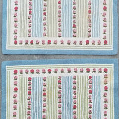 1557-54 Pair Clair Murray Strawberry Rug A