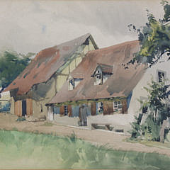 Watercolor on Paper “English Cottage”