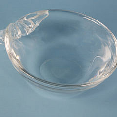 Signed Steuben Crystal Cookie Bowl