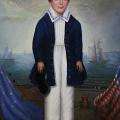 American Oil on Canvas “Portrait of a Boy”, 19th Century