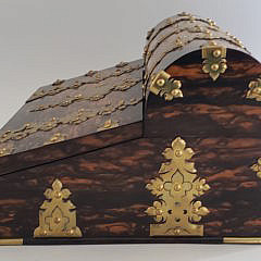 Coromandel and Satinwood Traveling Writing Lap Desk, 19th Century