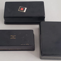 Three Russian Hand Painted Lacquered Boxes