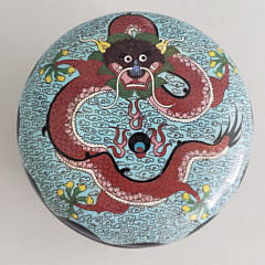 104-4135 Round Cloisonne Box A