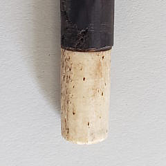 Antique Walrus Ivory and Fruitwood Walking Stick, 19th Century