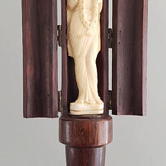 19th Century Rosewood Encased Figural Walking Stick