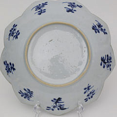 Set of Six Chinese Export Porcelain Lotus Dishes, circa 1700