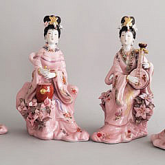 2421-955 Porcelain Geisha Girls A