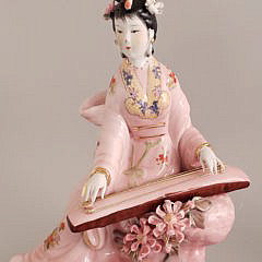 Four Chinese Porcelain Geisha Figurines