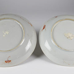 Pair of Early Chinese Imari Porcelain Dishes, circa 1720-30