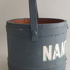 Antique Nantucket Paint Decorated Firkin