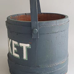 Antique Nantucket Paint Decorated Firkin