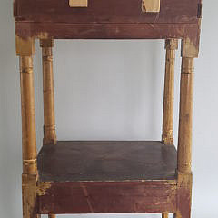 19th Century Sheraton Grain and Paint Decorated Washstand