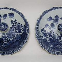 Pair of Chinese Export Circular Tureens with Covers, circa 1750