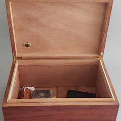 Craftsman Bench Sunburst Inlaid Cedar Humidor