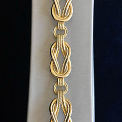 Vintage Ilias Lalaounis 18k Gold Hercules Knot Bracelet