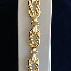 Vintage Ilias Lalaounis 18k Gold Hercules Knot Bracelet