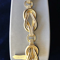 Vintage Ilias Lalaounis 18k Gold Hercules Knot Bracelet