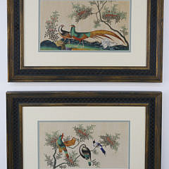 339-4621 Pair Chinese Pheasant Watercolors A_MG_1093