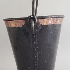 English Copper Banded Peat Bucket, 19th Century