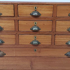 Antique Ten Drawer Watch Maker’s Jeweler’s Cabinet